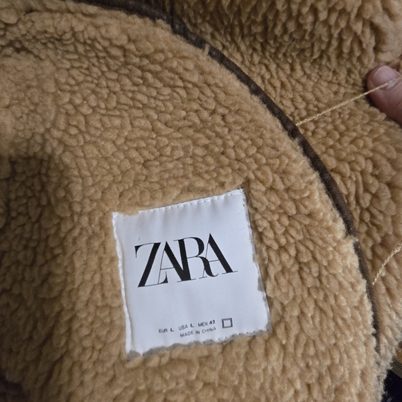 Brown Shearling Jacket - Picture 3 of 4